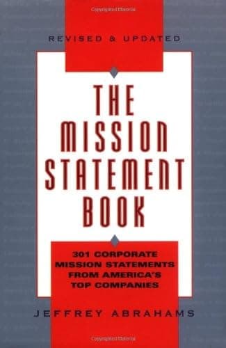 Book cover for The Mission Statement Book by Abrahams, Jeffrey