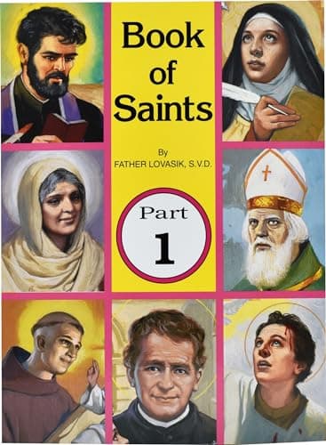 Book cover for Book of Saints (Part 1): Super-Heroes of God Volume 1 (St Joseph Picture Books) by Lovasik S.V.D., Reverend Lawrence G