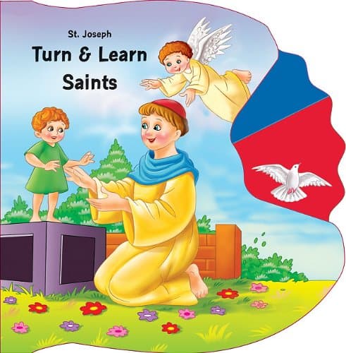 Book cover for Saint Joseph Turn & Learn Saints (St. Joseph Kids' Books) by Catholic Book Publishing Corp.