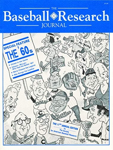 Book cover for The Baseball Research Journal (BRJ), Volume 17 by Society for American Baseball Research (SABR)