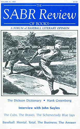 Book cover for The SABR Review of Books, Volume 4: A Forum of Baseball Literary Opinion by Society for American Baseball Research (SABR)