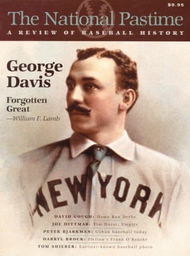 Book cover for The National Pastime: A Review of Baseball History (017) by Alvarez, Mark