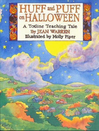 Book cover for Huff and Puff on Halloween (Totline Teaching Tale) by Warren, Jean