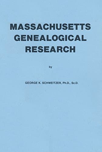Book cover for Massachusetts Genealogical Research by Schweitzer, George K.