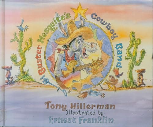 Book cover for Buster Mesquite's Cowboy Band by Tony Hillerman