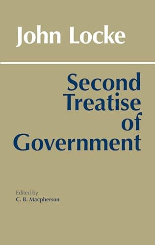 Book cover for Second Treatise of Government (Hackett Classics) by John Locke