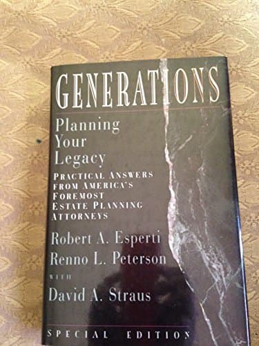 Book cover for Generations: Planning Your Legacy by Esperti, Robert A.