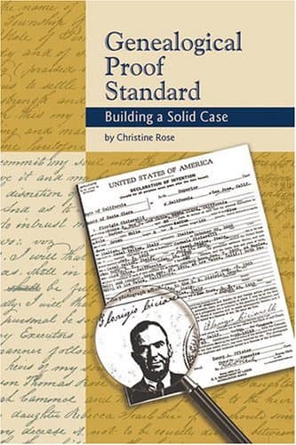 Book cover for Genealogical Proof Standard: Building a Solid Case by Rose, Christine