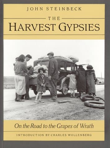 Book cover for The Harvest Gypsies: On the Road to "the Grapes of Wrath" by Steinbeck, John