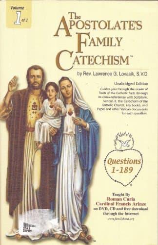 Book cover for The Apostolate's Family Catechism (Volume 1) by Rev. Lawrence G. Lovasik, S.V.D.