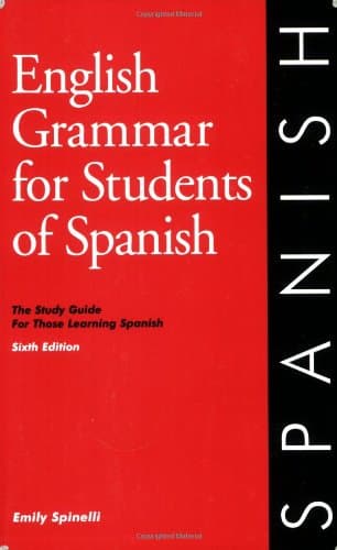 Book cover for English Grammar for Students of Spanish (English and Spanish Edition) by Spinelli, Emily