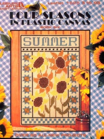 Book cover for Four Seasons in Plastic Canvas (Plastic Canvas Library Series) by Leisure Arts