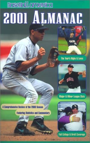 Book cover for Baseball America'S 2001 Almanac (Baseball America Almanac) by Baseball america