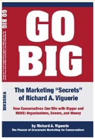 Book cover for GO BIG - The Marketing "Secrets" of Richard A. Viguerie by Richard A. Viguerie