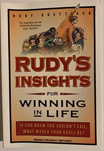 Book cover for Rudy's Insights for Winning in Life by Ruettiger, Rudy