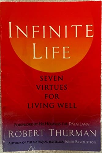 Book cover for Infinite LIfe Seven Virtues for Living Well by Robert Thurman
