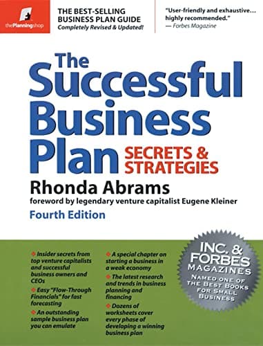 Book cover for The Successful Business Plan: Secrets & Strategies (Successful Business Plan Secrets and Strategies) by Abrams, Rhonda