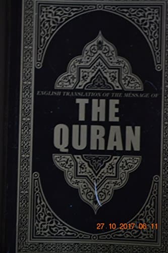 Book cover for English Translation of the Message of The Quran, [Sep 01, 2007] Ahamed, Syed Vickar by Unknown