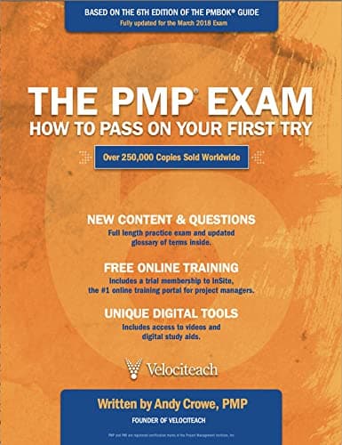 Book cover for The PMP Exam: How to Pass on Your First Try, Sixth Edition by Crowe, Andy