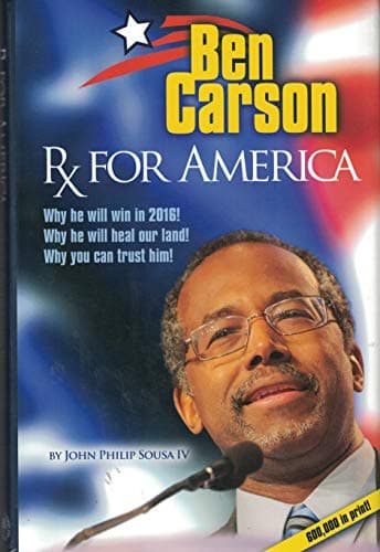 Book cover for Ben Carson: RX for America by Carson, Ben
