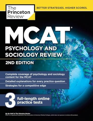 Book cover for MCAT Psychology and Sociology Review (Graduate School Test Preparation) by The Princeton Review