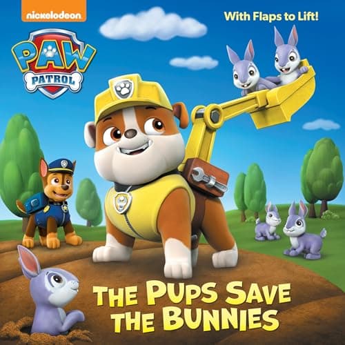 Book cover for The Pups Save the Bunnies (Paw Patrol) (Pictureback(R)) by Random House
