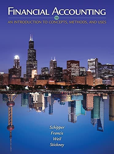 Book cover for Financial Accounting: An Introduction to Concepts, Methods and Uses by Weil, Roman