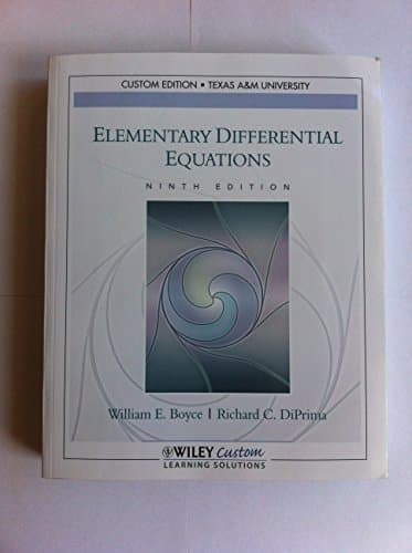 Book cover for ELEM.DIFFERENTIAL EQUATIONS >C by William E. Boyce