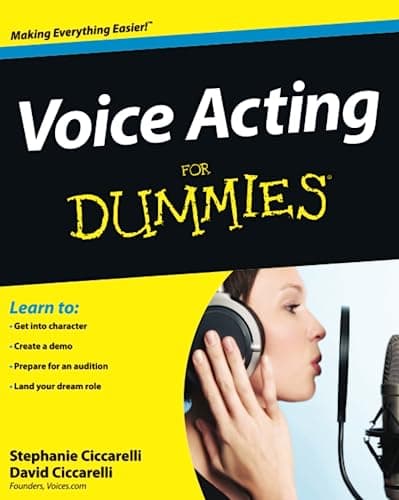 Book cover for Voice Acting For Dummies by Ciccarelli, David