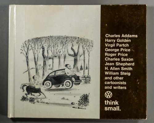 Book cover for Think Small by Volkeswagen of America