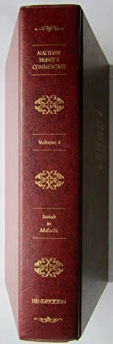 Book cover for Matthew Henry's Commentary on the Whole Bible Volume 4 Isaiah to Malachi by Matthew Henry