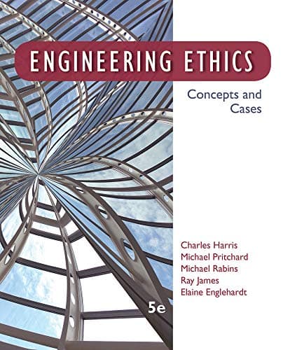 Book cover for Engineering Ethics: Concepts and Cases by Harris  Jr., Charles