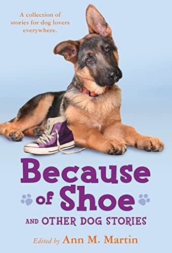 Book cover for Because of Shoe and Other Dog Stories by Martin, Ann M.