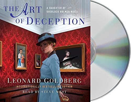 Book cover for The Art of Deception: A Daughter of Sherlock Holmes Mystery (The Daughter of Sherlock Holmes Mysteries, 4) by Goldberg, Leonard