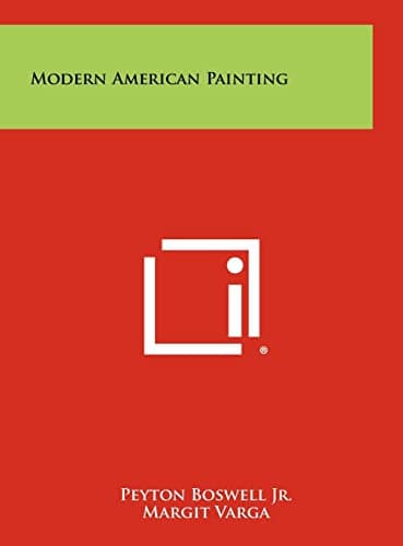 Book cover for Modern American Painting by Boswell Jr, Peyton