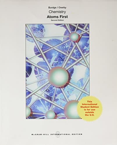 Book cover for Chemistry Atoms First by Burdge, Julia R
