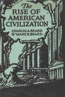 Book cover for The rise of American civilization, by beard, charles