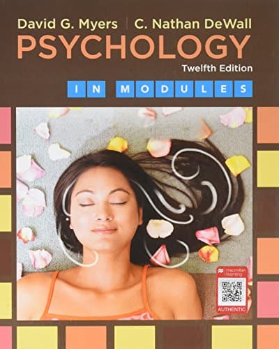 Book cover for Psychology in Modules by Myers, David G.