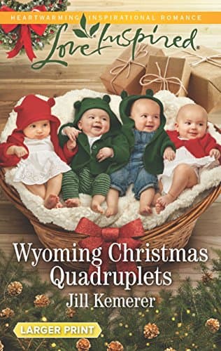 Book cover for Wyoming Christmas Quadruplets (Wyoming Cowboys, 3) by Kemerer, Jill