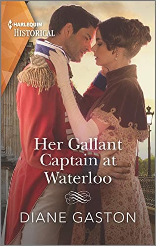 Book cover for Her Gallant Captain at Waterloo (Captains of Waterloo, 1) by Gaston, Diane