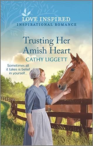 Book cover for Trusting Her Amish Heart: An Uplifting Inspirational Romance (Love Inspired) by Liggett, Cathy