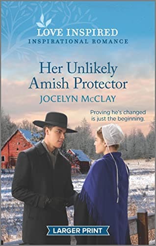 Book cover for Her Unlikely Amish Protector: An Uplifting Inspirational Romance (Love Inspired) by McClay, Jocelyn