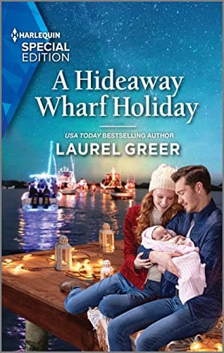 Book cover for A Hideaway Wharf Holiday: A Christmas Romance Novel (Love at Hideaway Wharf, 2) by Greer, Laurel