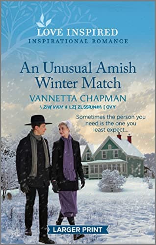 Book cover for An Unusual Amish Winter Match: An Uplifting Inspirational Romance (Indiana Amish Market, 3) by Chapman, Vannetta