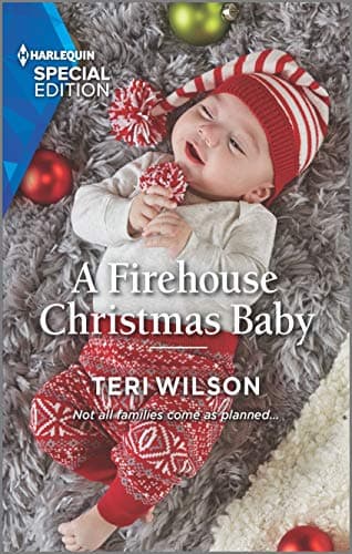 Book cover for A Firehouse Christmas Baby (Lovestruck, Vermont, 2) by Wilson, Teri