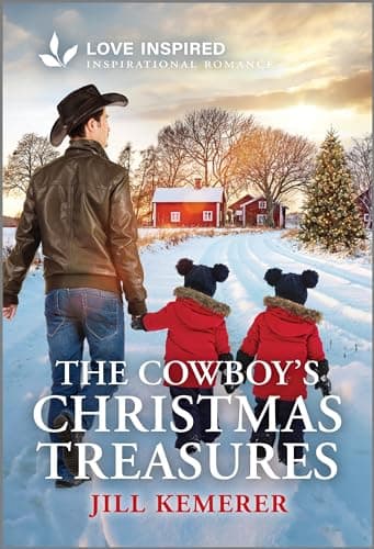 Book cover for The Cowboy's Christmas Treasures: An Uplifting Inspirational Romance (Wyoming Legacies, 4) by Kemerer, Jill