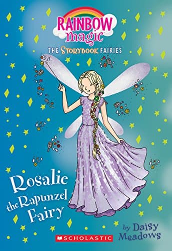 Book cover for Rosalie the Rapunzel Fairy (Storybook Fairies #3): A Rainbow Magic Book (3) (The Storybook Fairies) by Meadows, Daisy