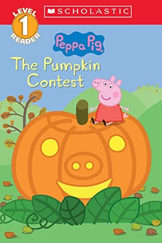 Book cover for The Pumpkin Contest (Peppa Pig: Level 1 Reader) (Scholastic Reader, Level 1) by Rusu, Meredith