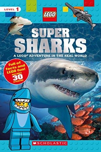 Book cover for Super Sharks (LEGO Nonfiction): A LEGO Adventure in the Real World (7) by Arlon, Penelope