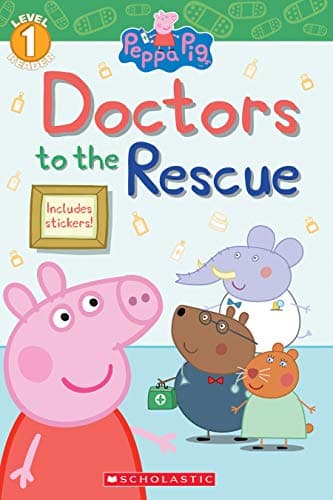 Book cover for Doctors to the Rescue (Peppa Pig: Level 1 Reader) by Rusu, Meredith